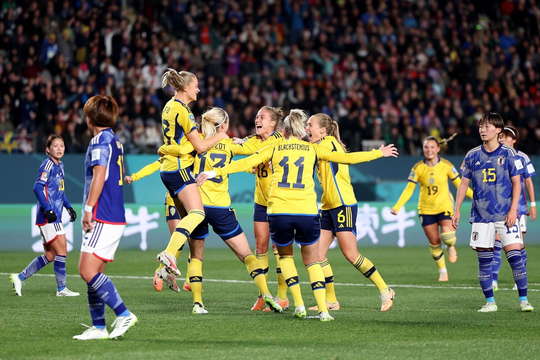 Women’s World Cup: Sweden to play Spain in semifinals after impressive victory over Japan
